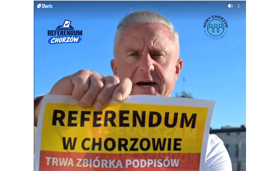 Referendum in Chorzów. Signature collection has started